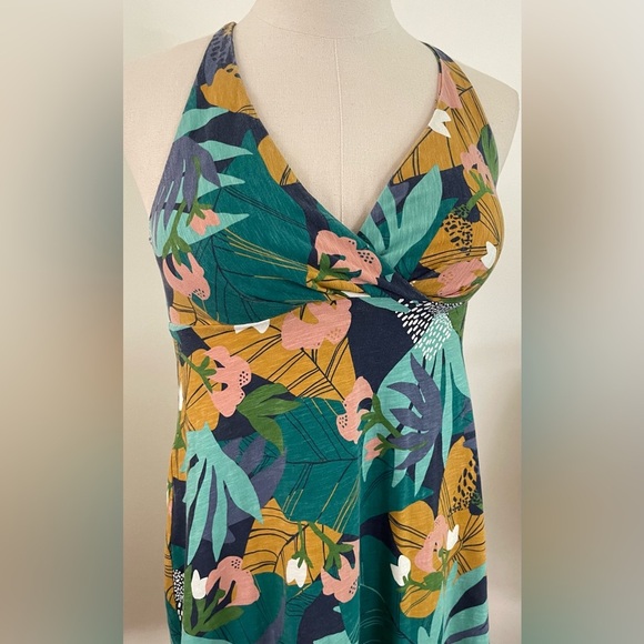 Patagonia | Amber Dawn Dress / Coverup | Outdoors | Floral Multi Navy | M - Picture 3 of 6